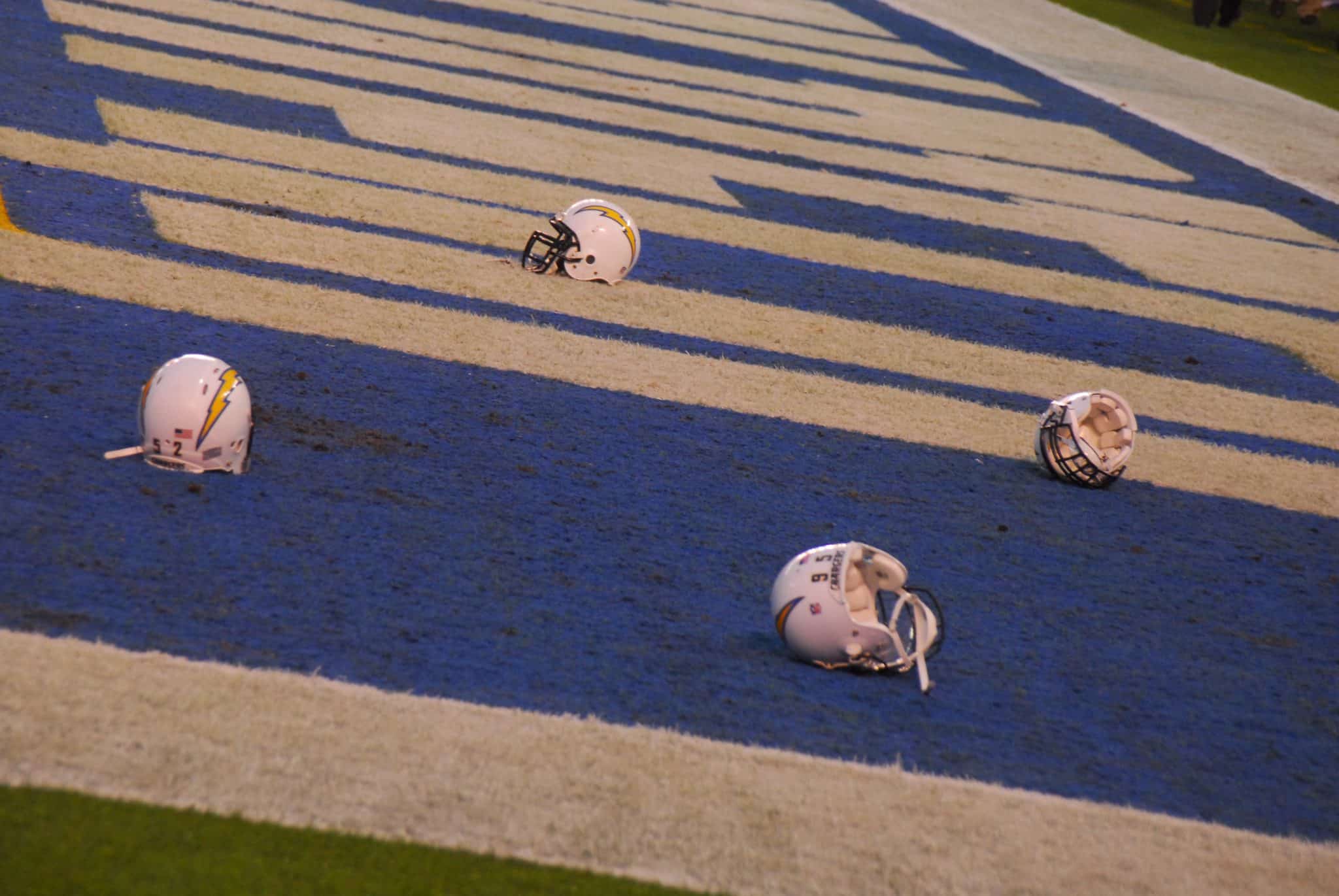 Trey Pipkins Potential With The Chargers 3 chargers helmets