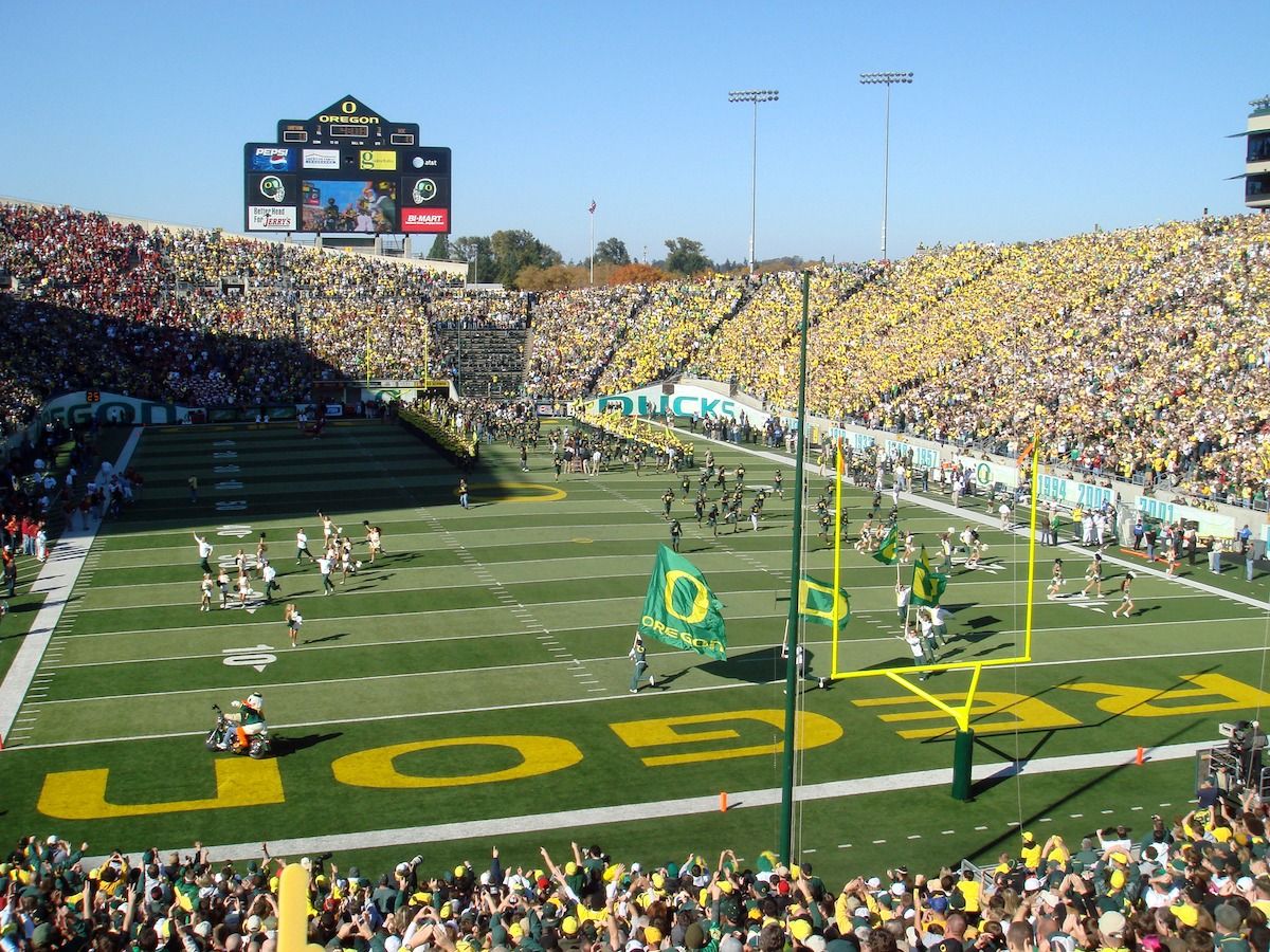 University of Oregon Autzen Stadium