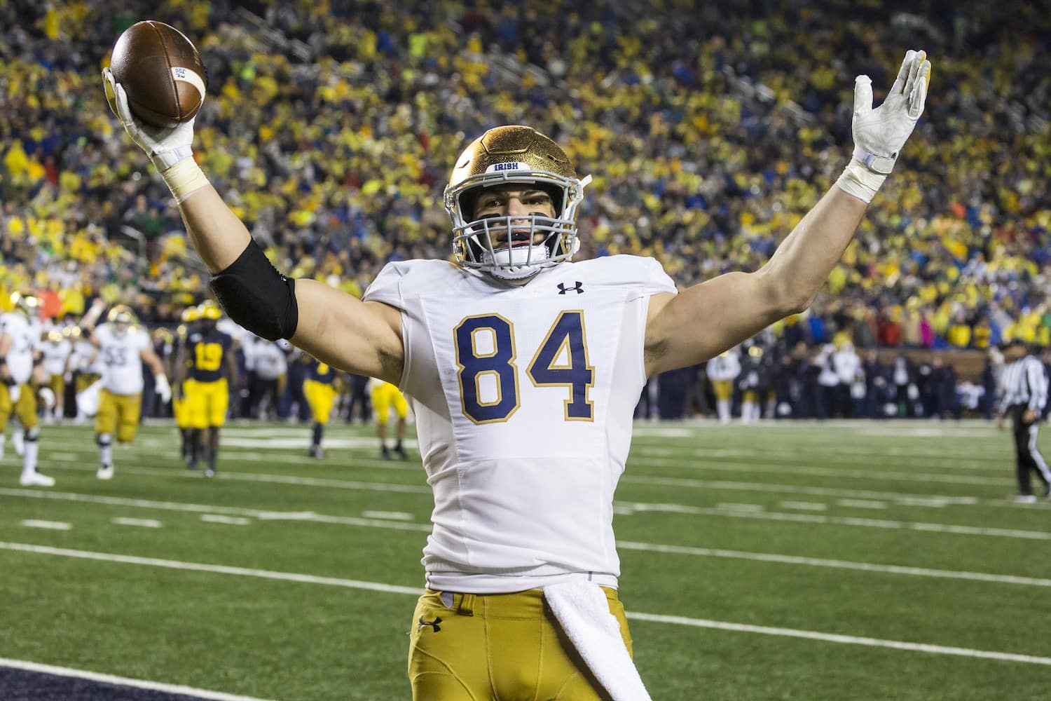 The Newest Crop Of Fantasy Football Rookie TEs 3 Chicago Bears Tight End Cole Kmet. Photo Credit: MGoBlog | Under Creative Commons License