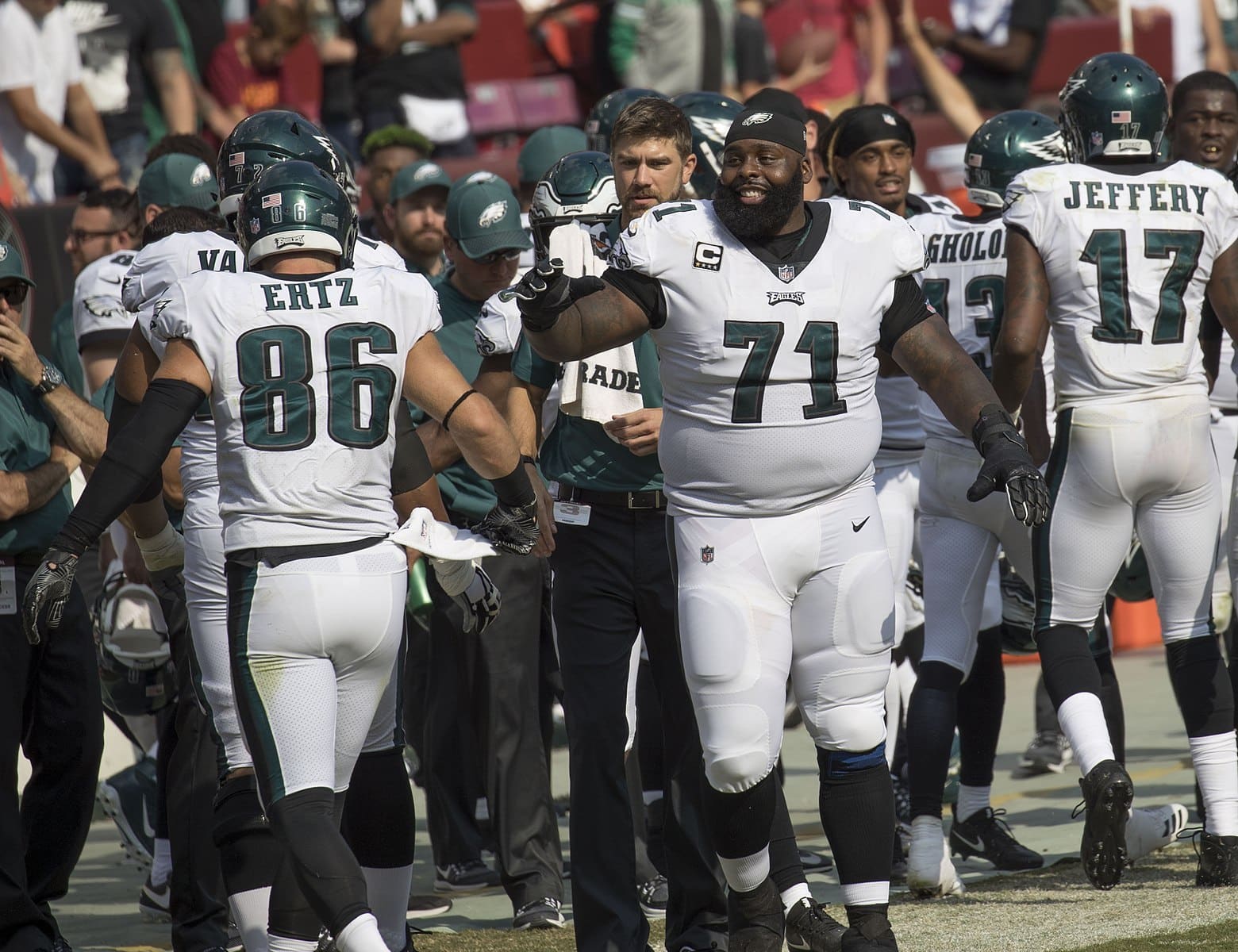 Analyzing The Chargers Situation At Left Tackle 3 NFL Left Tackle Jason Peters. Photo Credit: KA Sports Photos | Keith Allison | Under Creative Commons License
