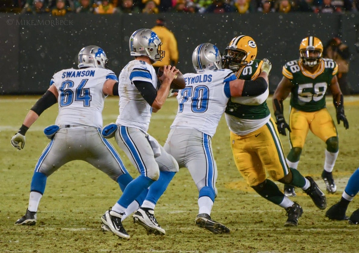 Former Detroit Lions Quarterback Matthew Stafford. Photo Credit: Mike Morbeck