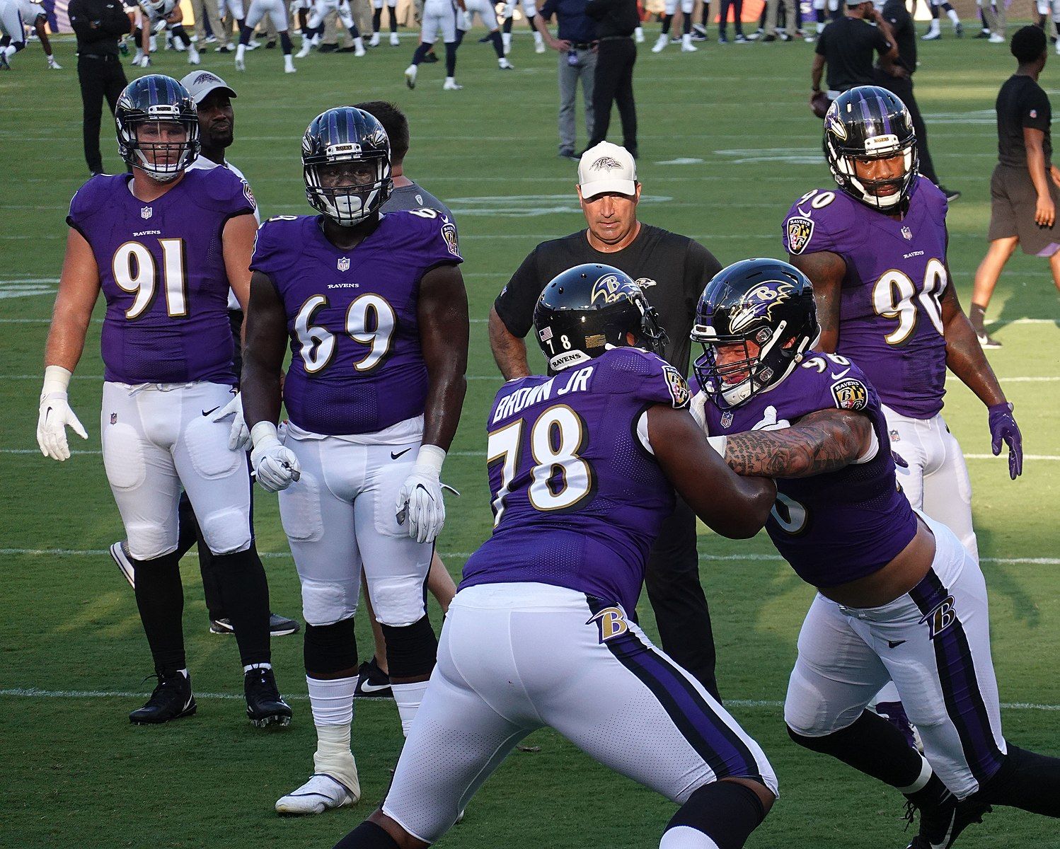 Current Baltimore Ravens Offensive Tackle Orlando Brown. Photo Credit: Keith Allison | Wikimedia Commons