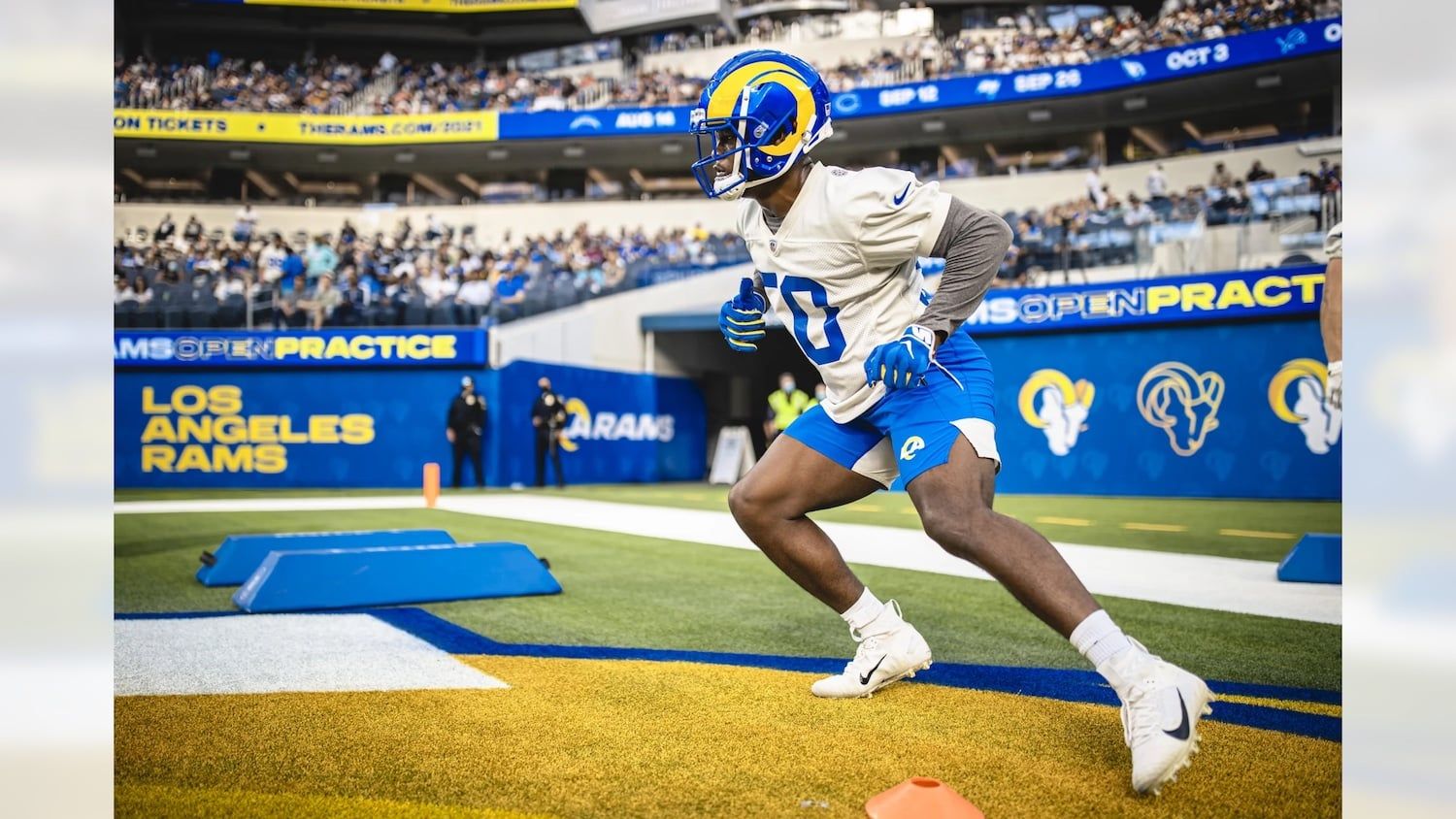 Los Angeles Rams Linebacker Ernest Jones. Photo Credit: Brevin Townsell | LA Rams