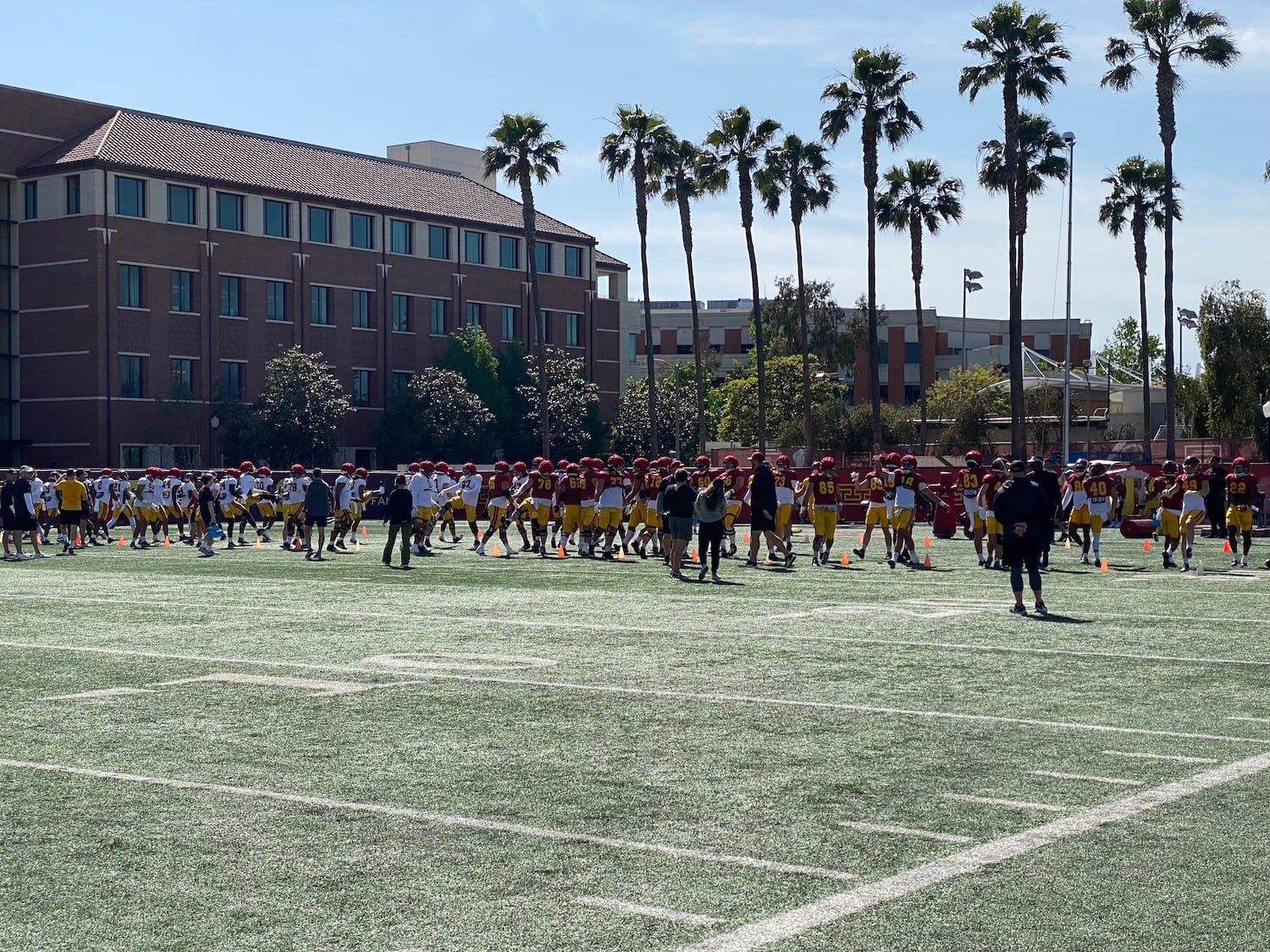 4-19 USC Football Spring Practice. Photo Credit: Ryan Dyrud | LAFB Network