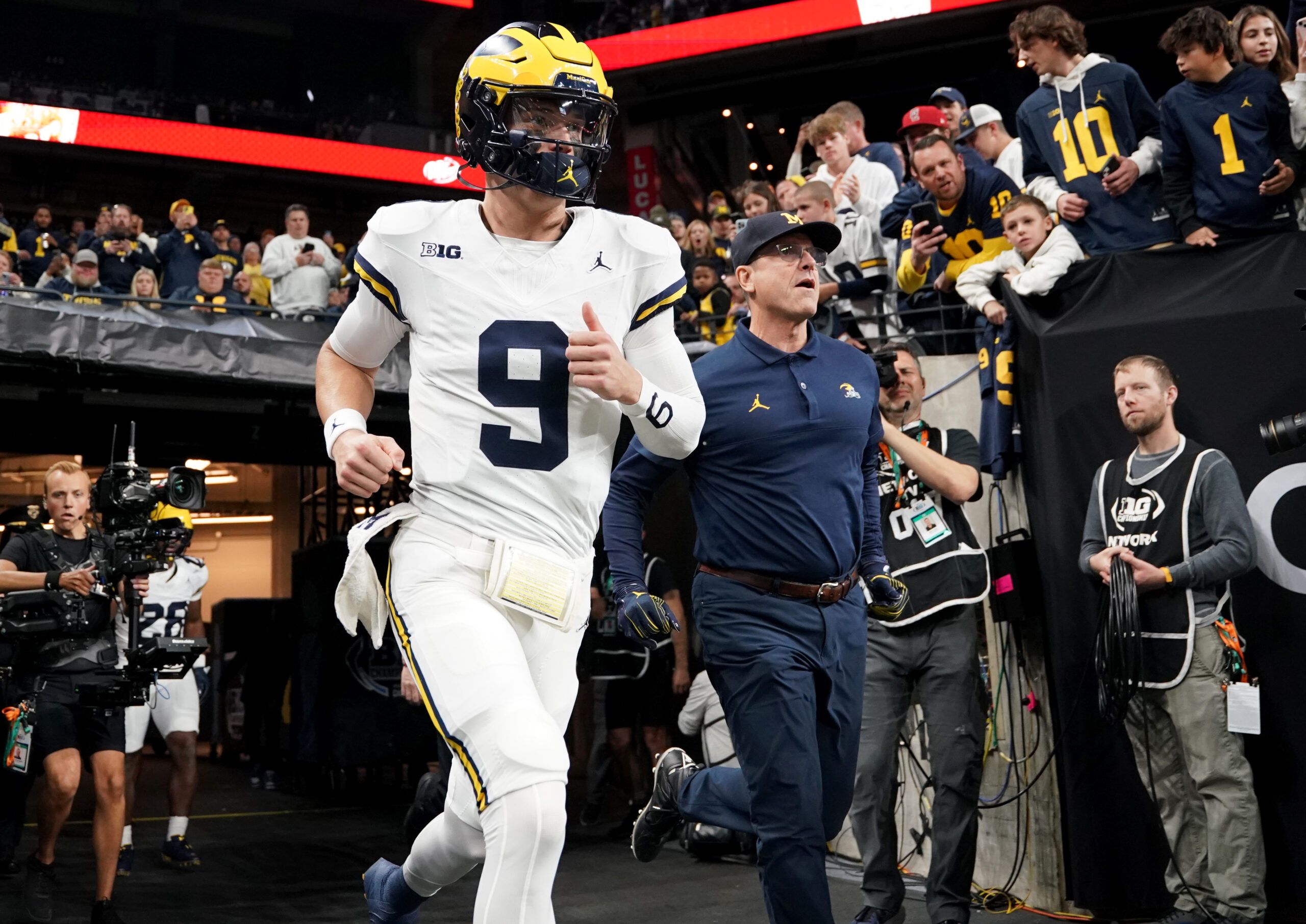 NFL execs think Los Angeles Chargers' Jim Harbaugh is using wild tactics to influence 2024 NFL Draft 3 Jim Harbaugh, J.J. McCarthy