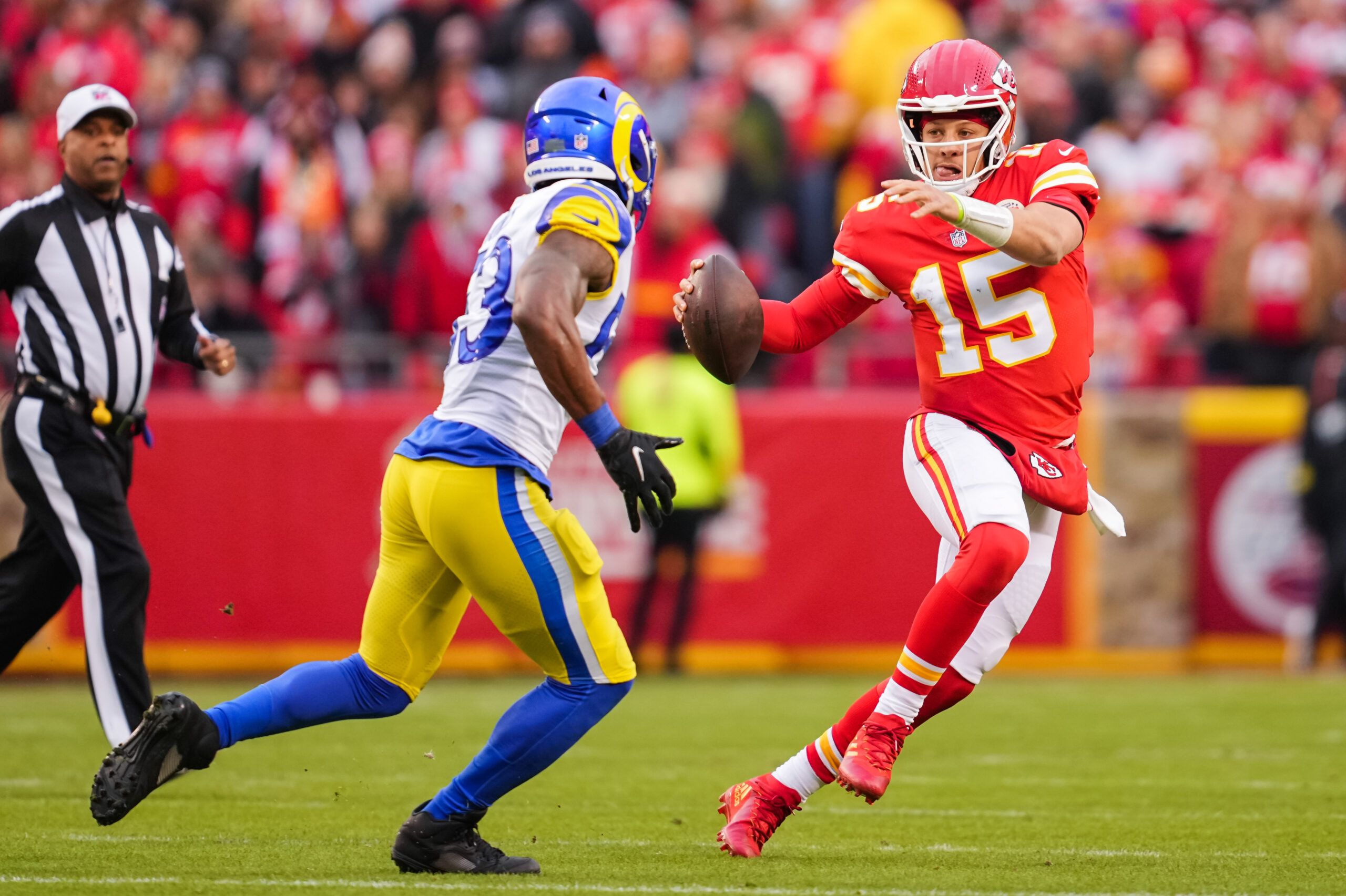 NFL: Ernest Jones Los Angeles Rams at Kansas City Chiefs