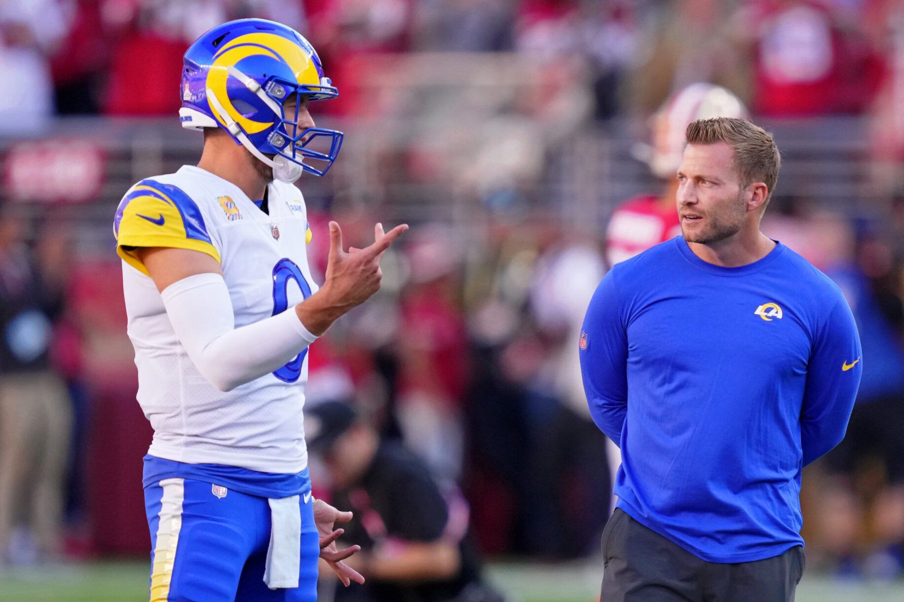 Los Angeles Rams Mum on Stafford: McVay Dodges Questions About New Contract Talks 2 NFL: Los Angeles Rams at San Francisco 49ers