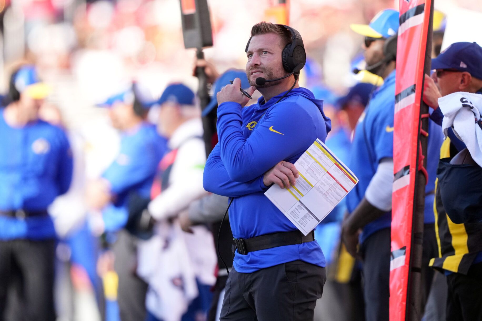 Sean McVay Curbs Retirement Talk in Wake of 2023: What the Hell Was Wrong With Me? 2 NFL: Los Angeles Rams at San Francisco 49ers Sean McVay