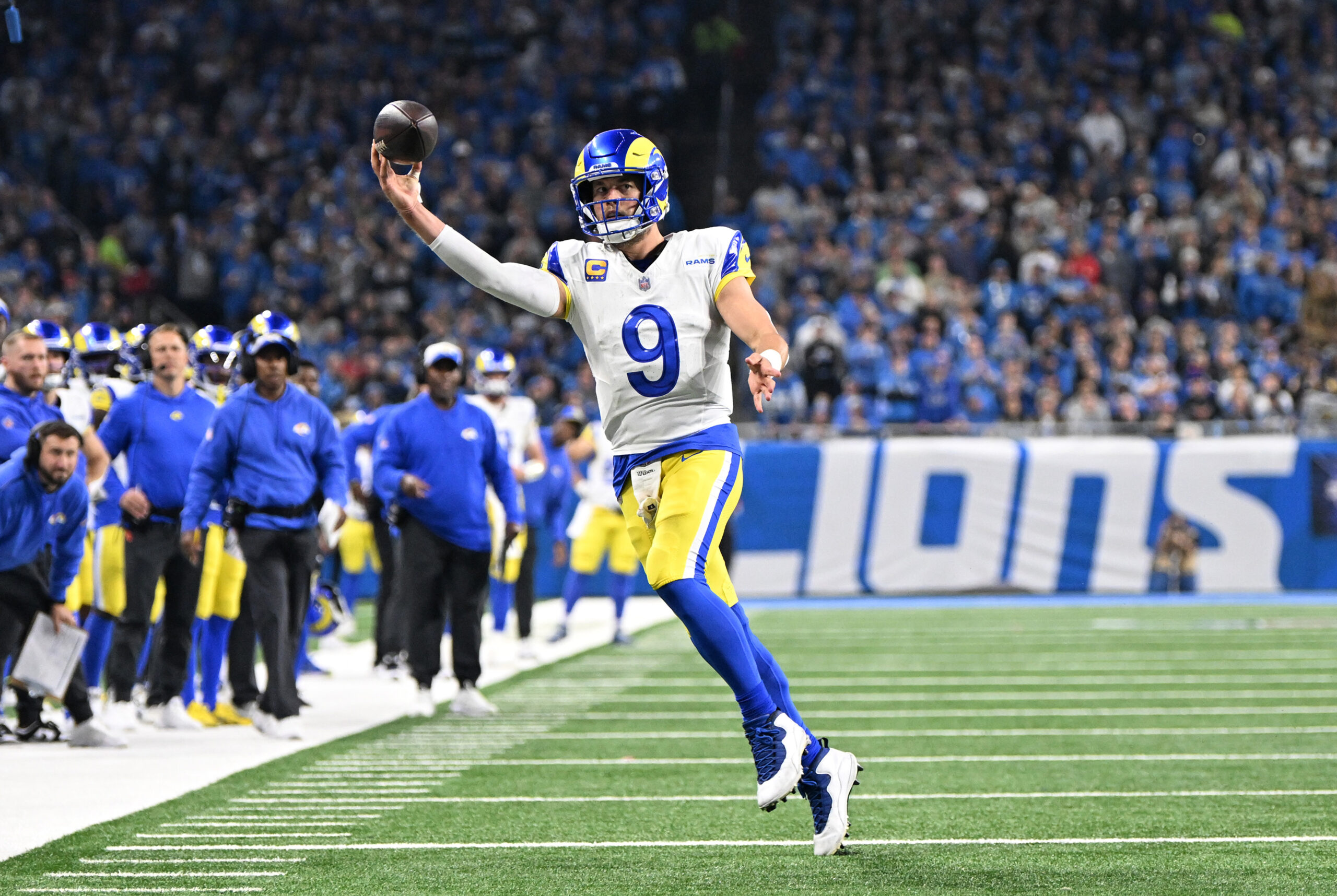 Matthew Stafford NFL: NFC Wild Card Round-Los Angeles Rams at Detroit Lions