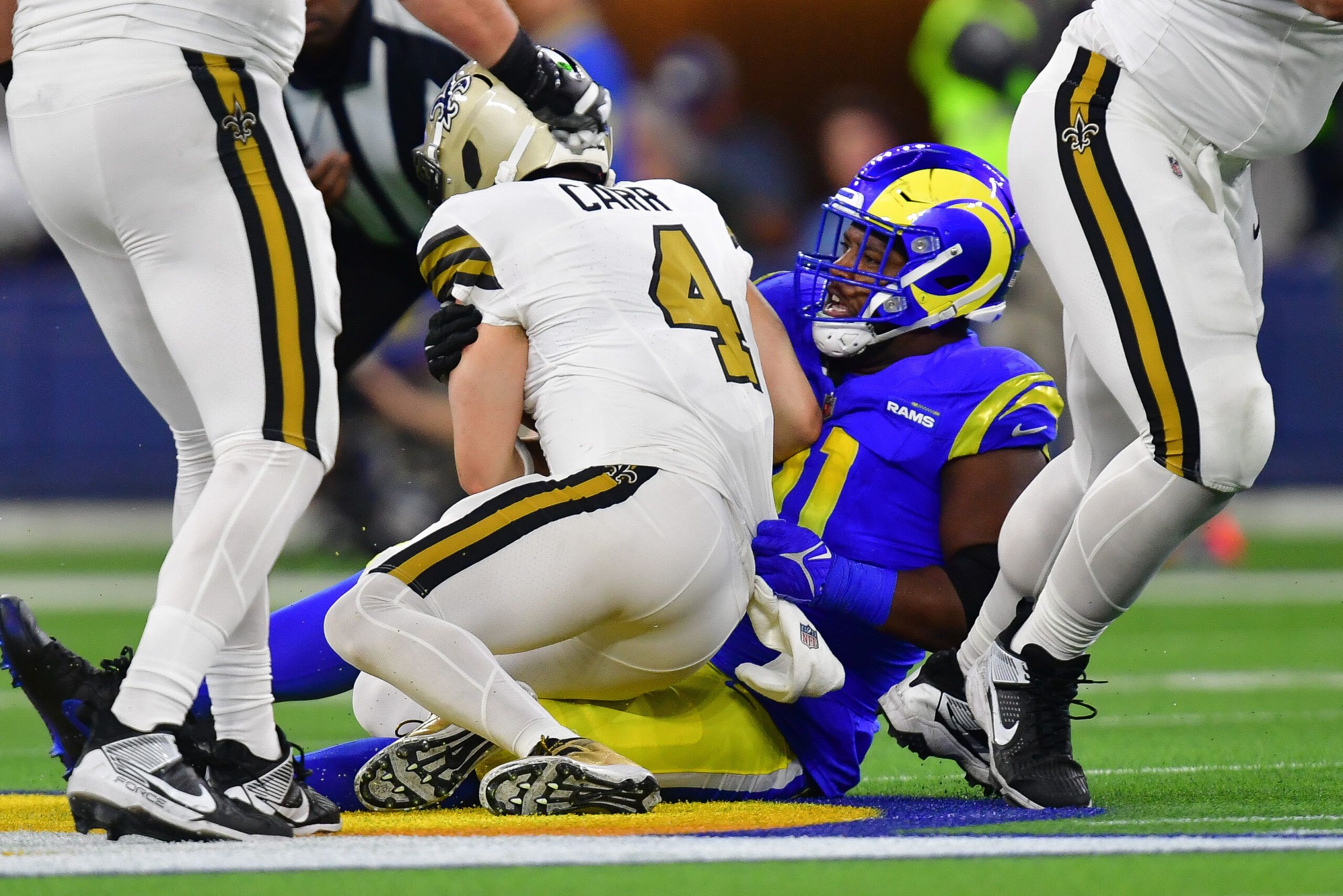 Rams Training Camp Day 1: Tre'Davious White Full Participant, Kendrick Possible ACL, And Other Injuries to Key Players 4 NFL: New Orleans Saints at Los Angeles Rams
