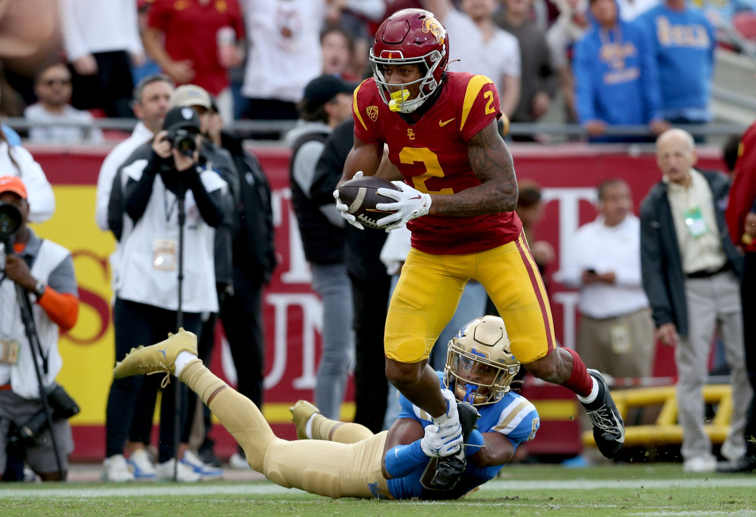 NCAA Football: UCLA at Southern California | Los Angeles Chargers WR Brenden Rice