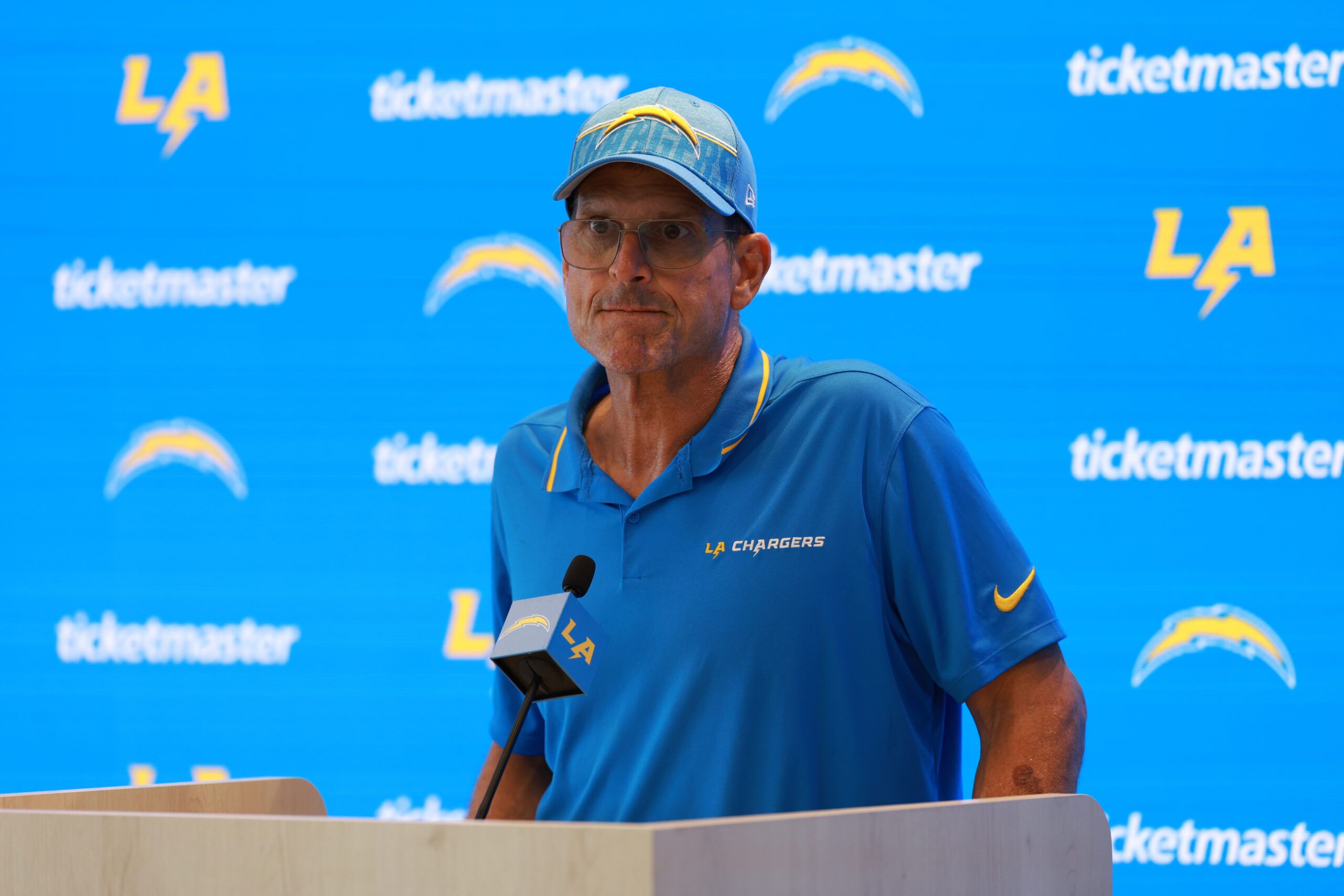 NFL: Jim Harbaugh, Los Angeles Chargers Training Camp