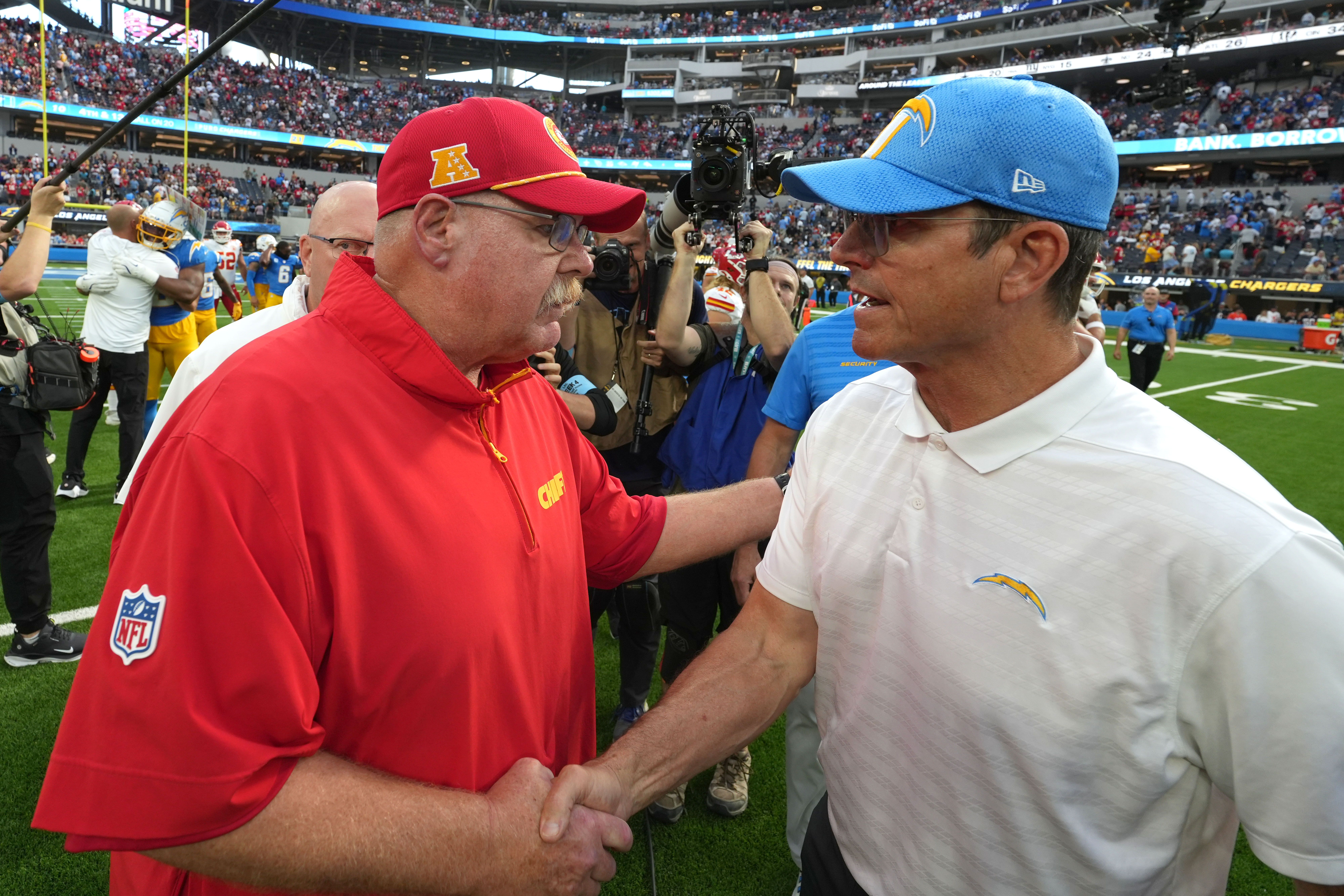 NFL: Kansas City Chiefs at Los Angeles Chargers Jim Harbaugh
