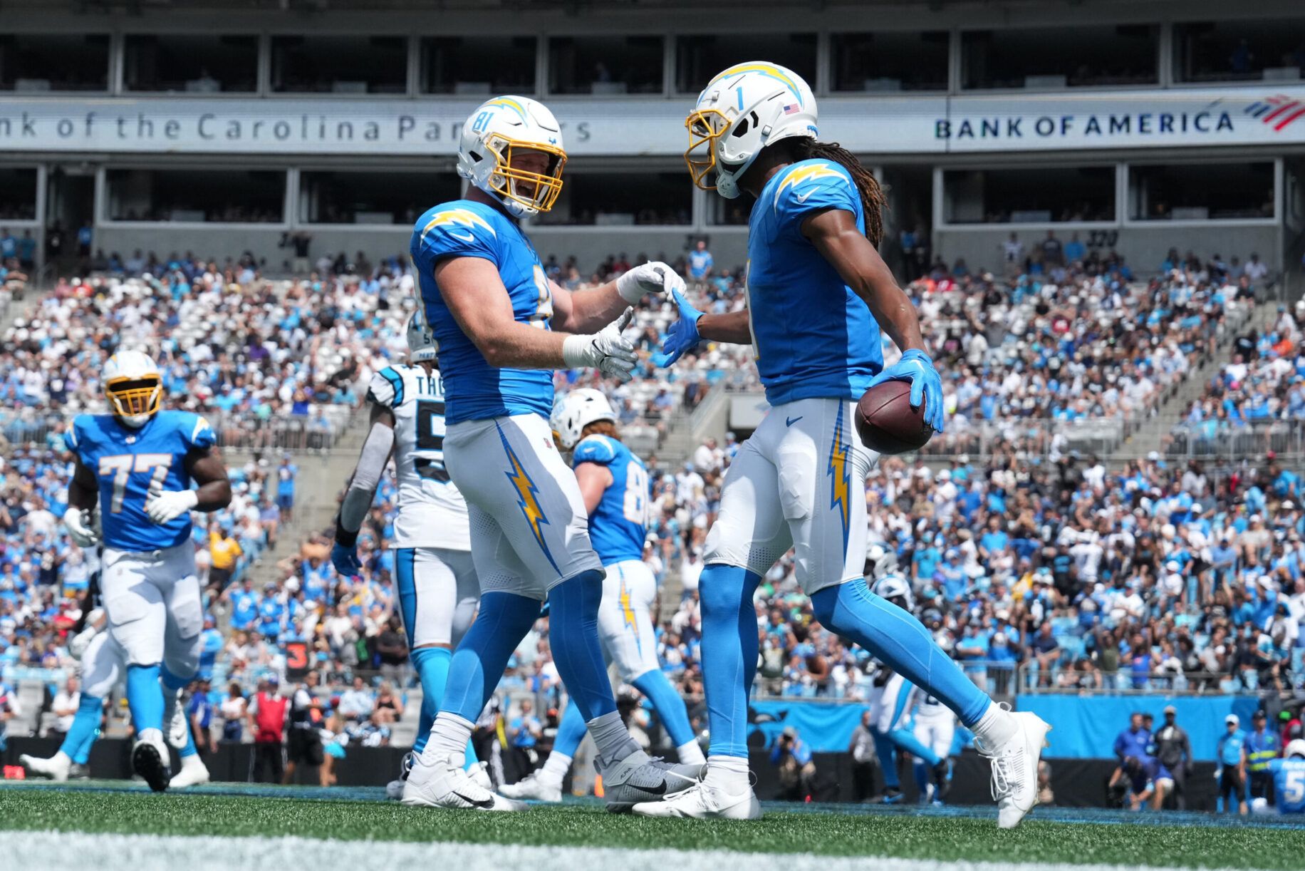 Chargers Draft Disappointment Has Massive Breakout Game Against Carolina 3 NFL: Los Angeles Chargers at Carolina Panthers