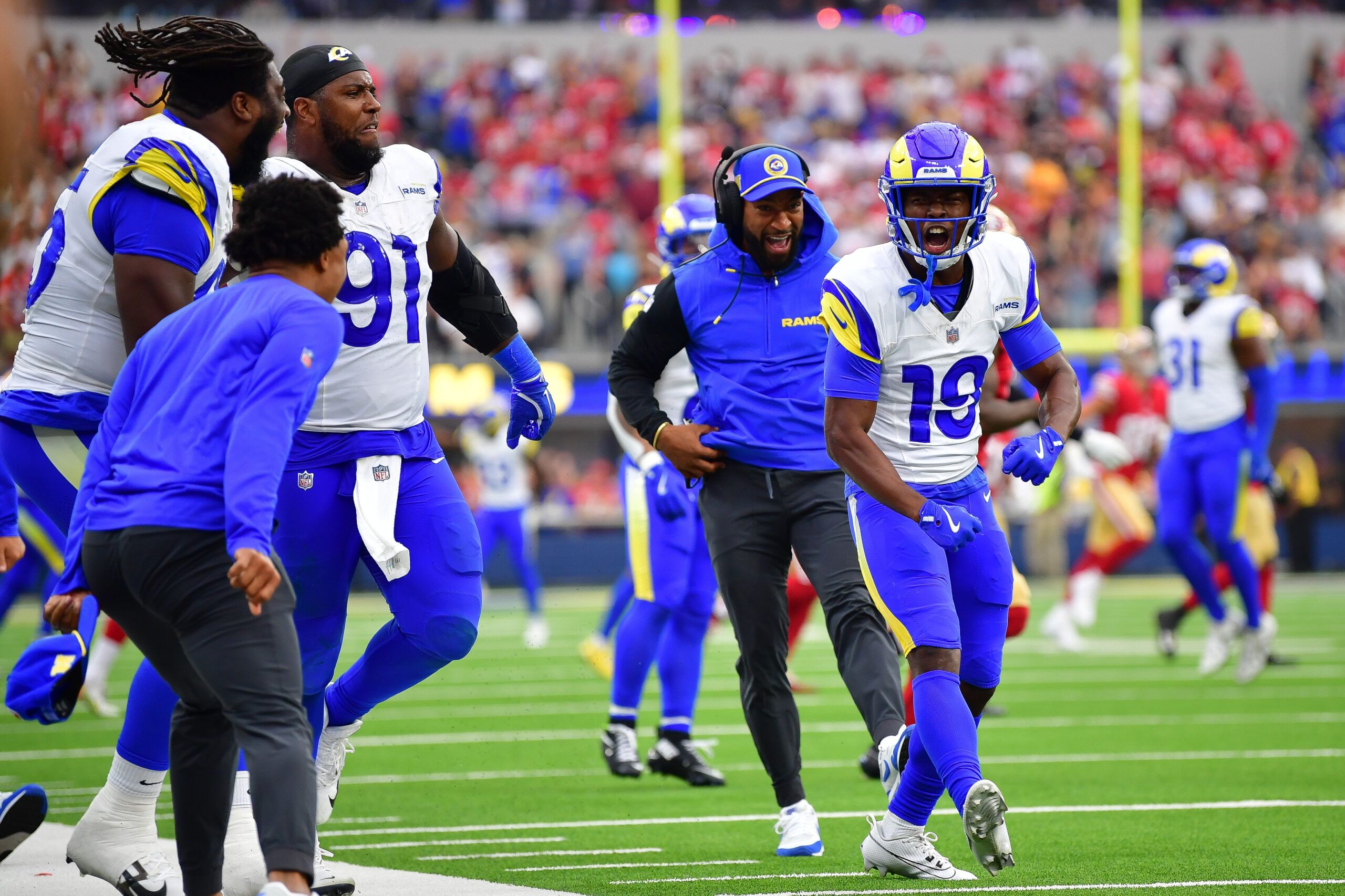 Rams Address Injuries with 2 Roster Additions 3 NFL: San Francisco 49ers at Los Angeles Rams
