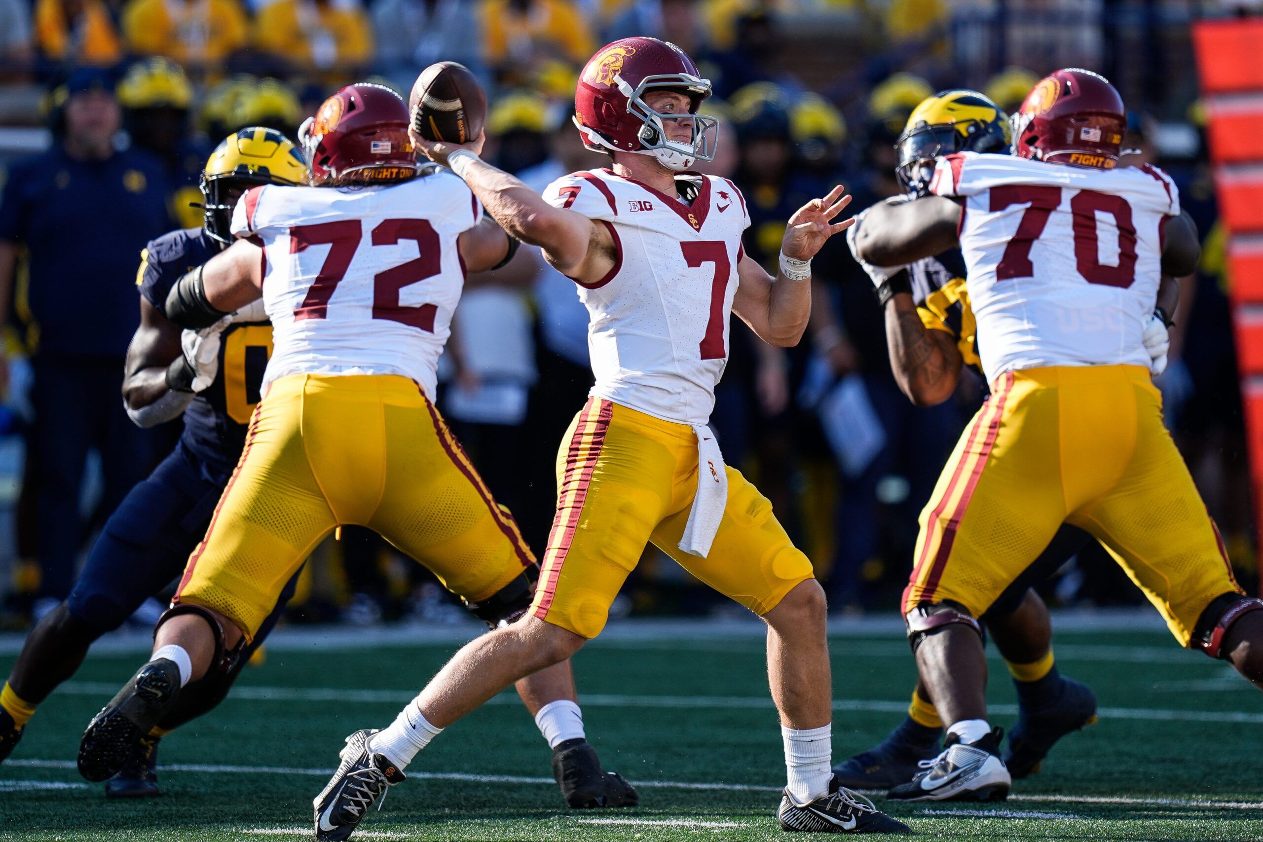 Syndication: Detroit Free Press | USC Trojans QB Miller Moss
