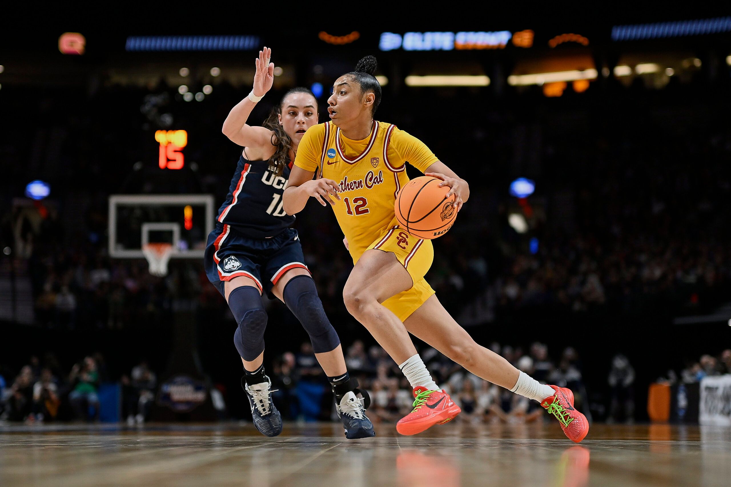 NCAA Womens Basketball: NCAA Tournament Portland Regional-Connecticut vs Southern California | USC Trojans Star JuJu Watkins