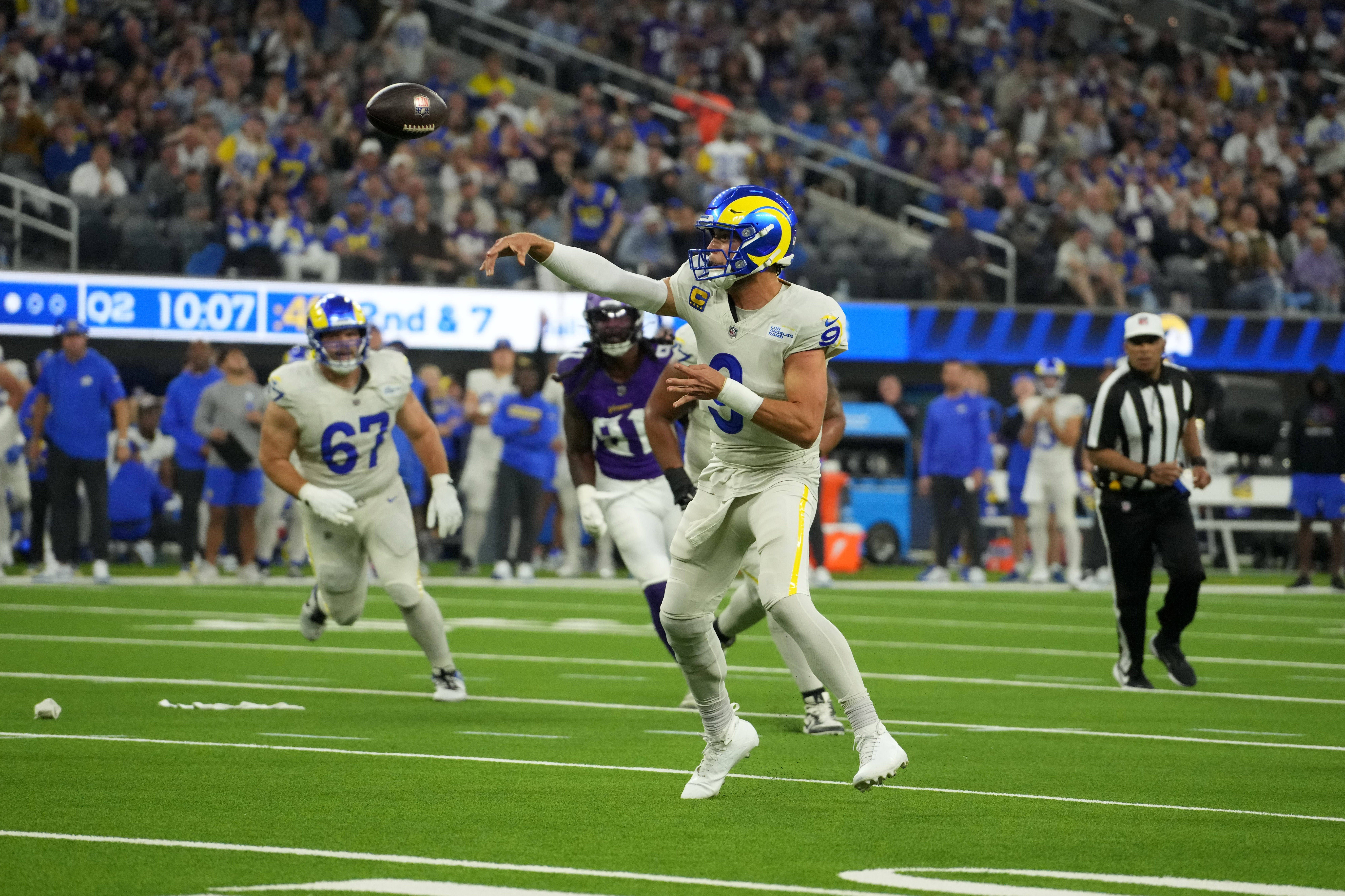 NFL: Minnesota Vikings at Los Angeles Rams | Quarterback Matthew Stafford