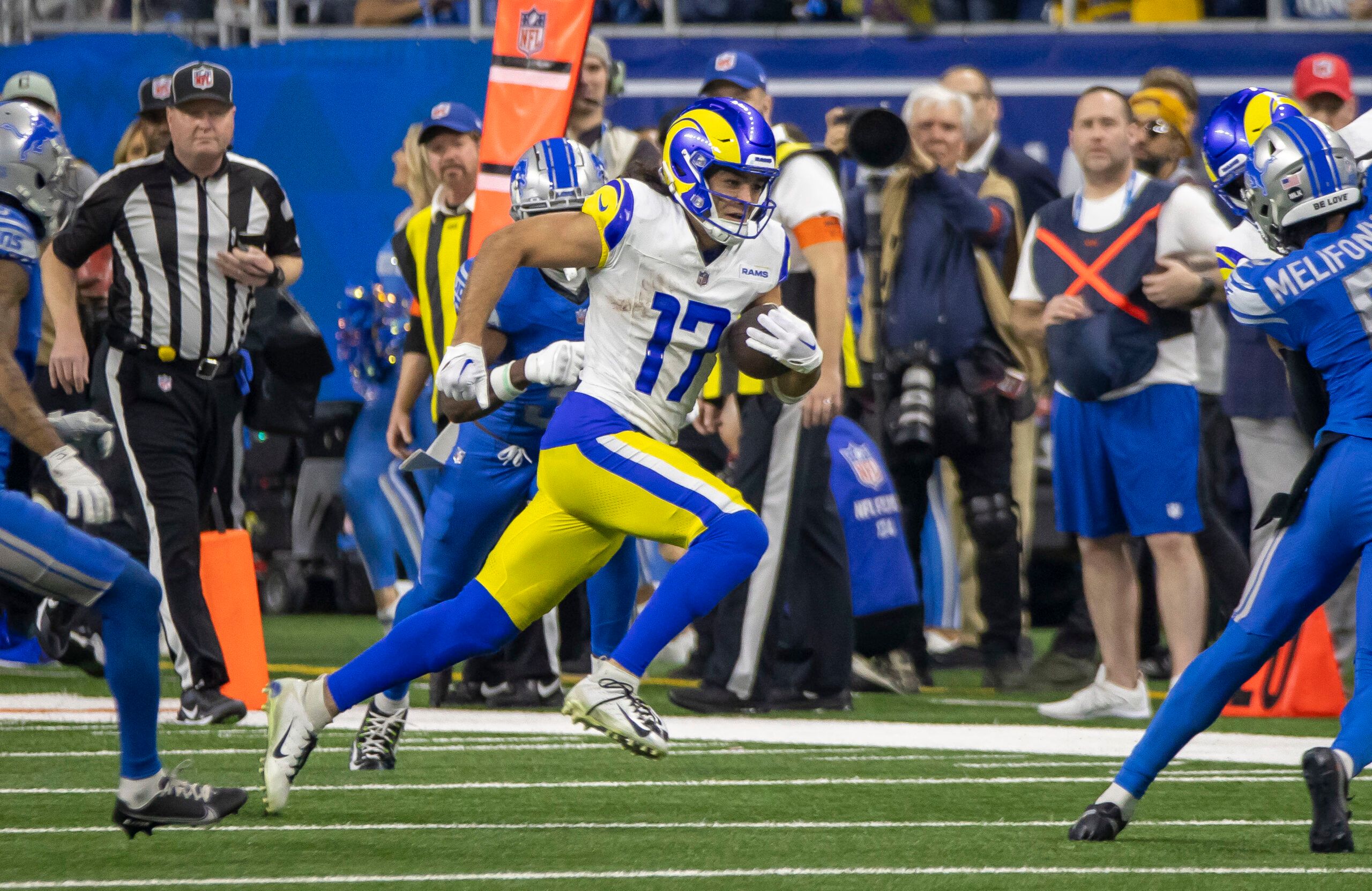 NFL: NFC Wild Card Round-Los Angeles Rams at Detroit Lions | WR Puka Nacua