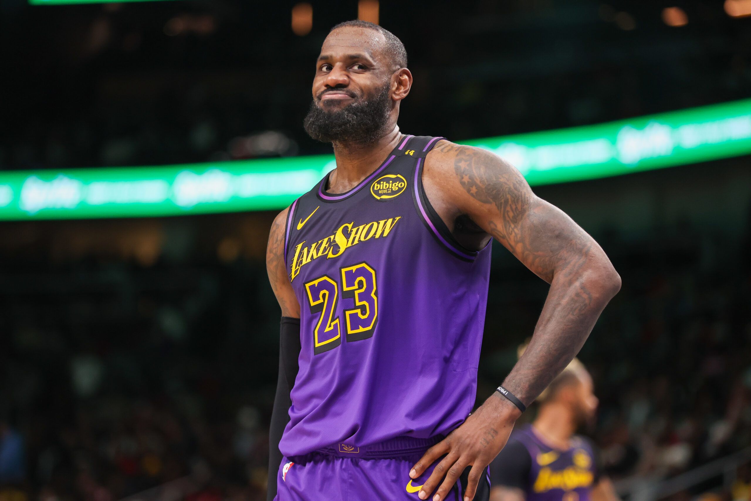 NBA: Los Angeles Lakers at Atlanta Hawks LeBron James