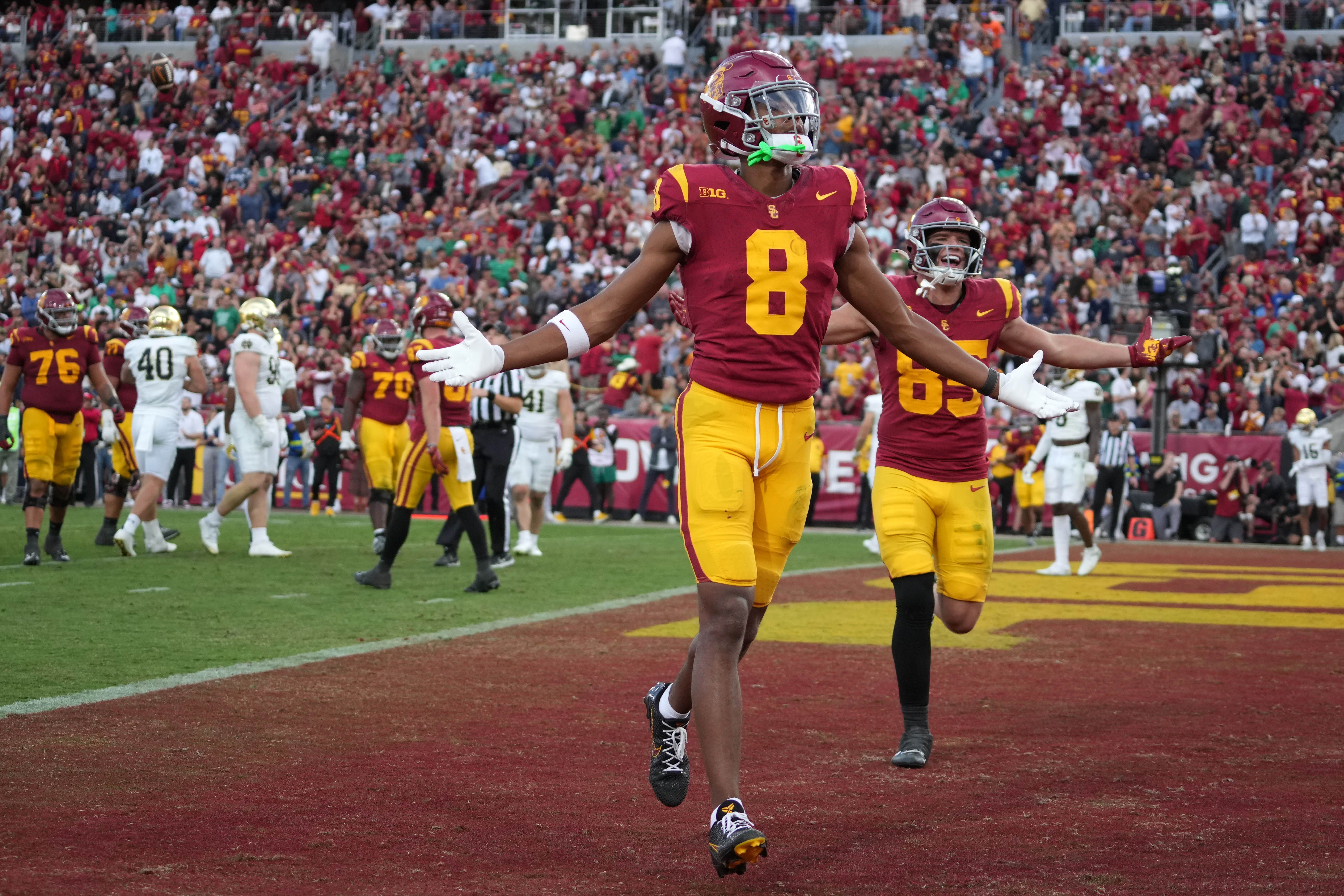 NCAA Football: Notre Dame at Southern California | USC Trojans WR Ja'Kobi Lane