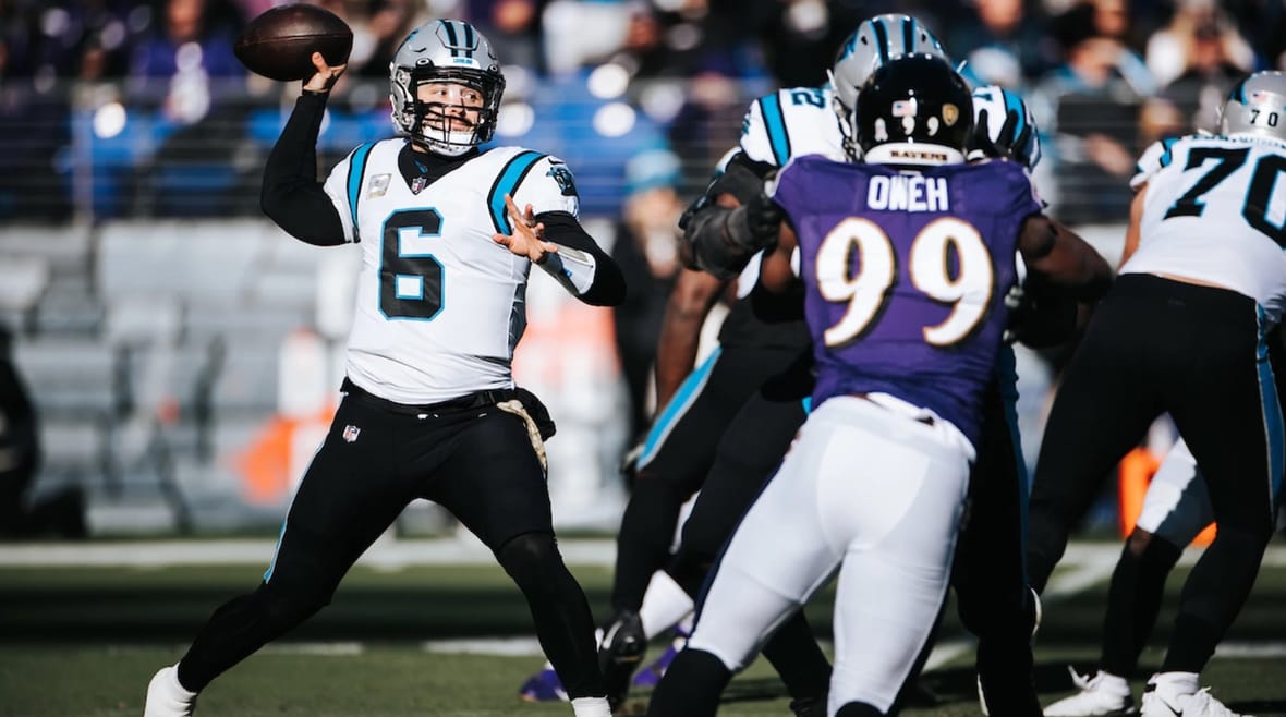 New Rams Quarterback Baker Mayfield Photo Credit: Panthers.com