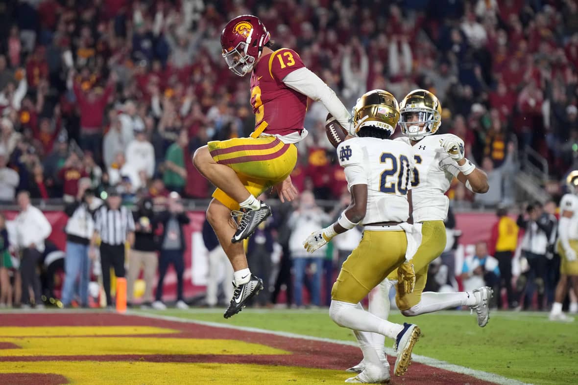 The Historic Rivalry USC Vs Notre Dame Football LAFB Network
