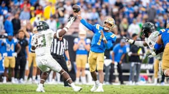 UCLA Quarterback Dorian Thompson-Robinson Plays Oregon in 2021 Photo Credit: Scott Chandler