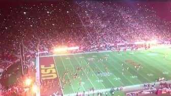 USC Takes Down Fresno State: By The Numbers 3 USC Walk Out Entrance Vs Fresno State