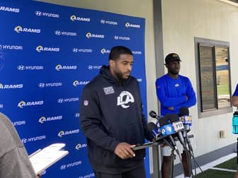 Los Angeles Rams Linebacker Bobby Wagner Speaks To The Media During Rams OTAs. Photo Credit: Ryan Dyrud | LAFB Network