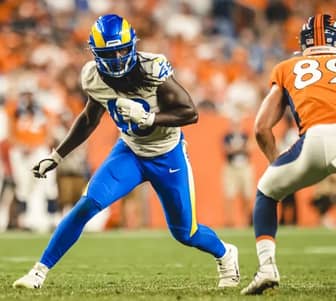 LA Rams Edge Rusher Chris Garrett Heads Into Rams Training Camp Higher On The Depth Chart Photo Credit: Brevin Townsell | LA Rams