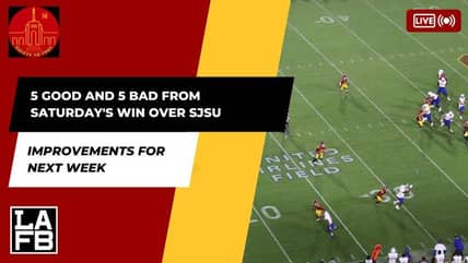 5 Good And 5 Bad From USC's Win Over SJSU | Improvements Needed For Next Game 4 5 Good And 5 Bad From USC's Win Over SJSU | Improvements Needed For Next Game