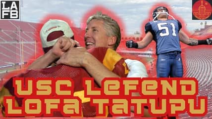 Special Guest: USC Trojans Legend Lofa Tatupu Joins The Show To Talk Defense, NIL, And More 1 Special Guest: USC Trojans Legend Lofa Tatupu Joins The Show To Talk Defense, NIL, And More.