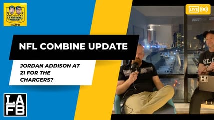 Ryan Dyrud and Ryan Anderson are live at the NFL Combine in Indianapolis with updates and discuss what the Chargers should address in the draft.