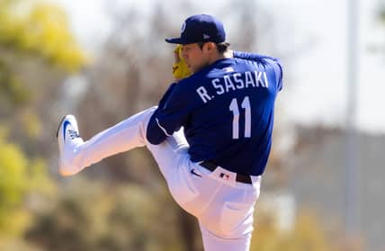 Los Angeles Dodgers Make Surprising Decision On Roki Sasaki After Troubling Hybrid Outing 5 MLB: Spring Training-Los Angeles Dodgers-Workouts