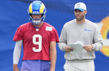Los Angeles Rams OC Defends Aging Star, 'He’s Got A Lot Of Juice In The Tank' 10 NFL: Los Angeles Rams OTA