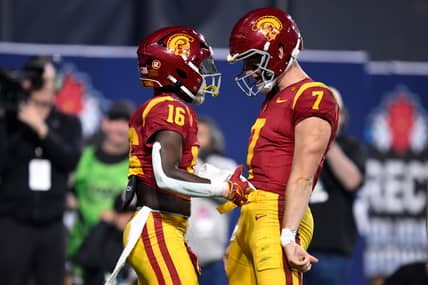 NCAA Football: Holiday Bowl-Louisville at Southern California | Miller Moss USC Trojans
