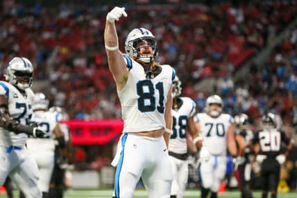Is Hayden Hurst About To Become Jim Harbaugh's Next Great Tight End? 7 NFL: Carolina Panthers at Atlanta Falcons