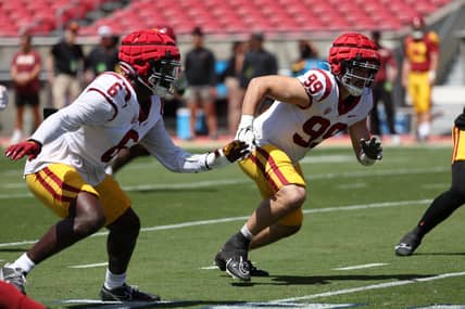 Top NFL Draft Analyst Praises USC Trojans Defender 6 NCAA Football: Southern California Spring Game | USC Trojans EDGE Anthony Lucas