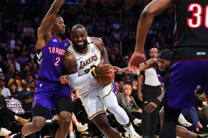 NBA: Toronto Raptors at Los Angeles Lakers | LeBron James