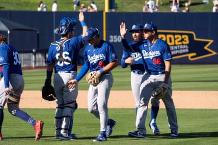 Los Angeles Dodgers Exploring Multiple Trade Options to Secure Top Pitcher 2 MLB: Spring Training-Los Angeles Dodgers at Milwaukee Brewers