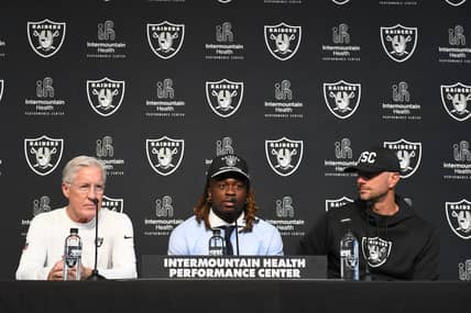 Las Vegas Raiders Secure Nimble Big Man With 3rd Third Round Pick 15 NFL: Las Vegas Raiders-Ashton Jeanty Press Conference