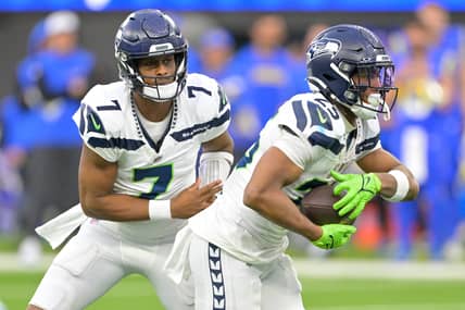 Las Vegas Raiders' Geno Smith Called New Teammate A Pest 2 NFL: Seattle Seahawks at Los Angeles Rams