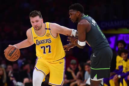 Los Angeles Lakers Set For High-Profile Showdown In Vegas Following Blockbuster Trade 2 NBA: Playoffs-Minnesota Timberwolves at Los Angeles Lakers