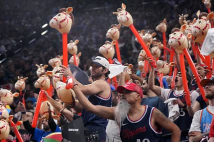 Los Angeles Clippers Star Gets Roasted By Heckling Fan At Large NYC Event 8 NBA: Playoffs-Denver Nuggets at Los Angeles Clippers