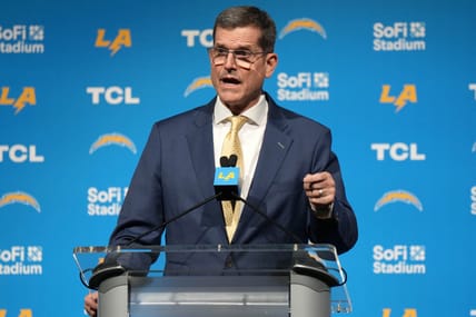 Los Angeles Chargers coach Jim Harbaugh