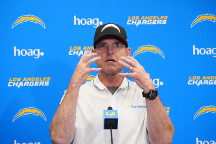 Los Angeles Chargers coach Jim Harbaugh