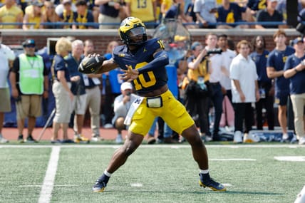 NCAA Football: Arkansas State at Michigan | Michigan Wolverines Name Alex Orji Starting QB Ahead Of Matchup With USC Trojans