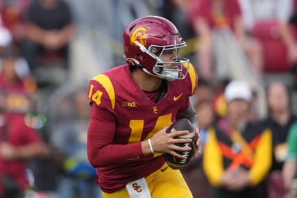 NCAA Football: Notre Dame at Southern California | USC Trojans QB Jayden Maiava
