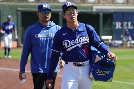 MLB: Spring Training-Cleveland Guardians at Los Angeles Dodgers